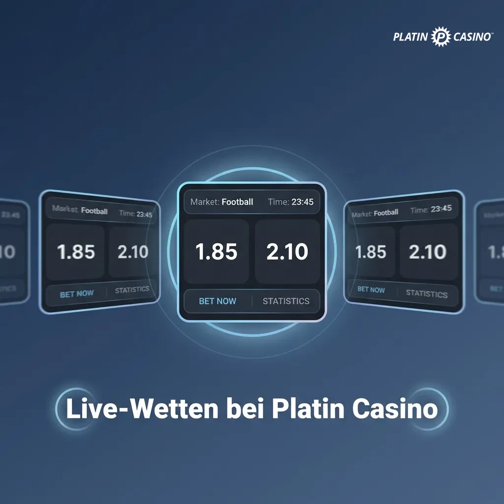 Live betting interface at Platin Casino showing real-time odds updates and cash-out options for sports events