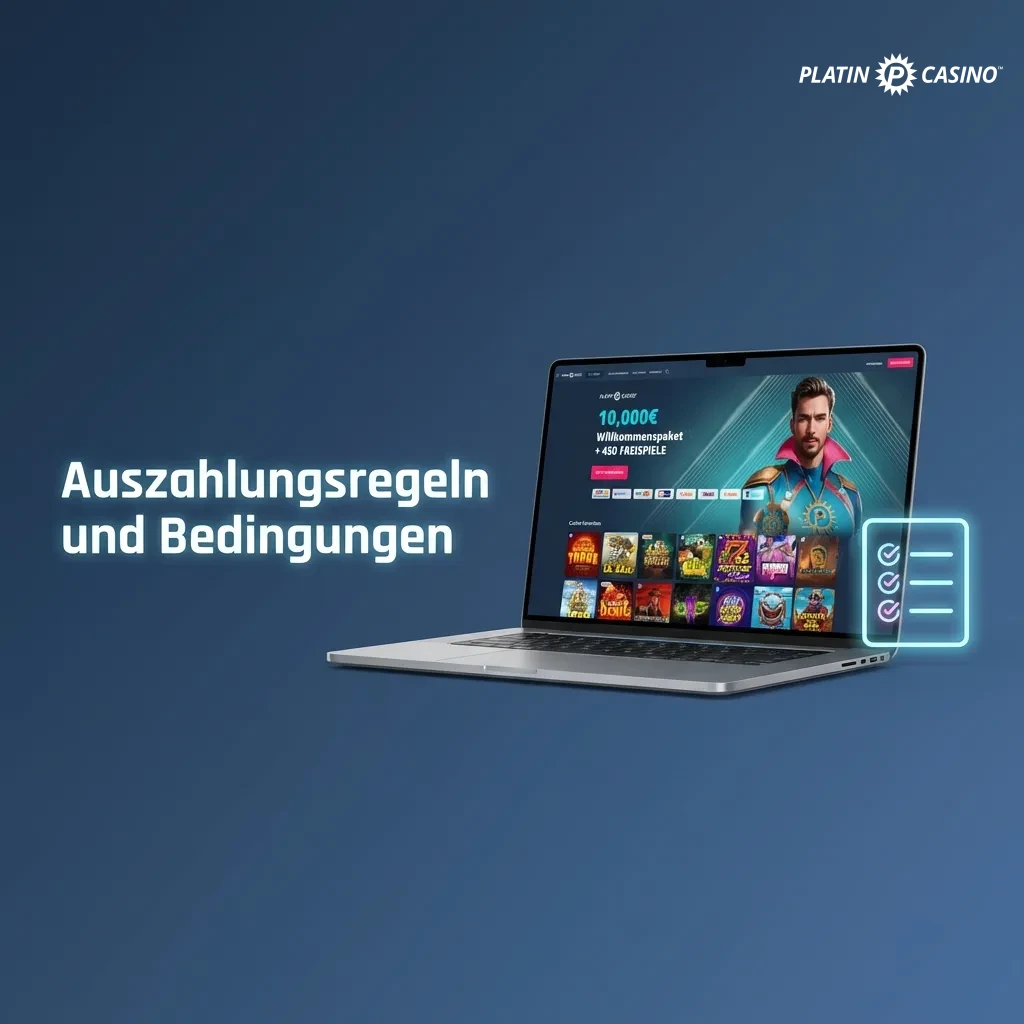 German casino withdrawal rules showing verification, bonus wagering, payment methods, limits, and processing times