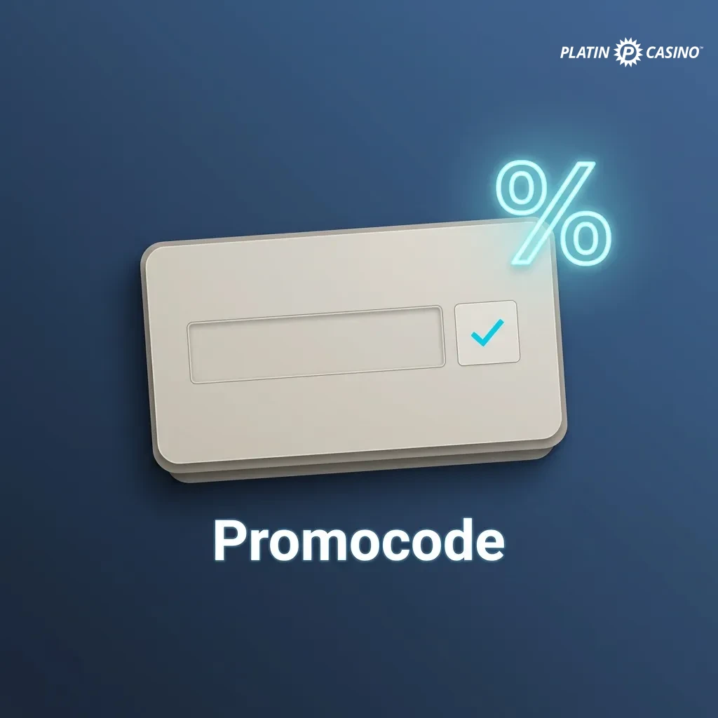 Platin Casino promocode table showing WELCOME200, RELOAD50, and CASHBACK20 offers with activation instructions