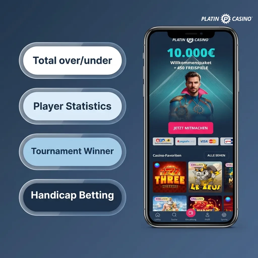 Platin Casino App betting options including single bets, accumulator bets, system bets, line bets, and treble bets displayed